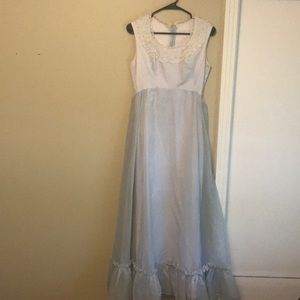 Vintage Emma Domb 50s/60s Blue Evening/Formal Gown - image 1